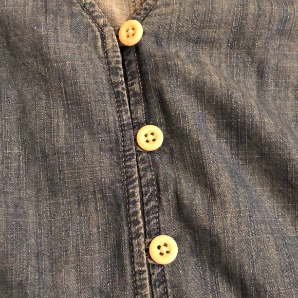 Madewell Chambray Dress Size L - Picture 4 of 12